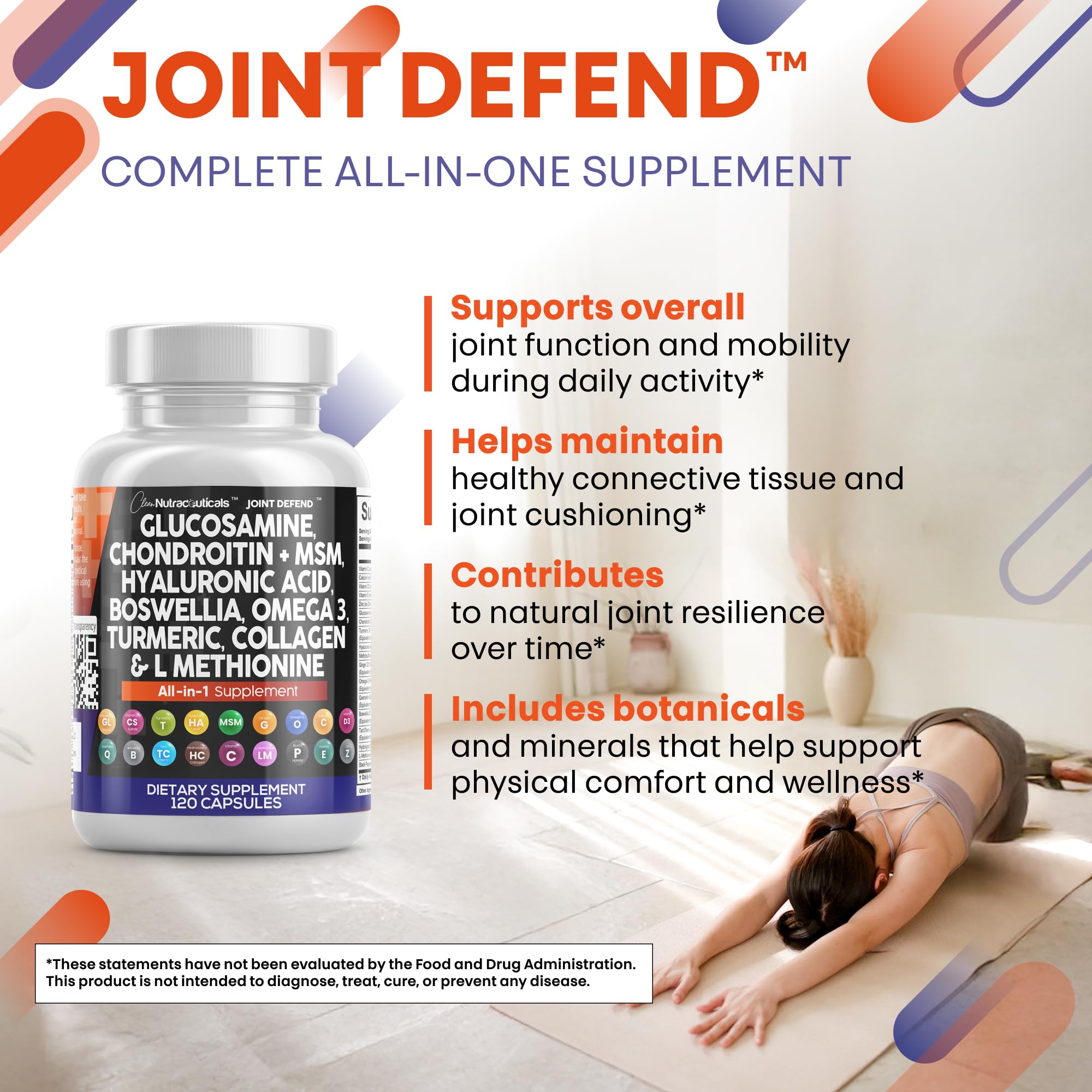 Clean Nutraceuticals daily vitamins and minerals support healthy joints.