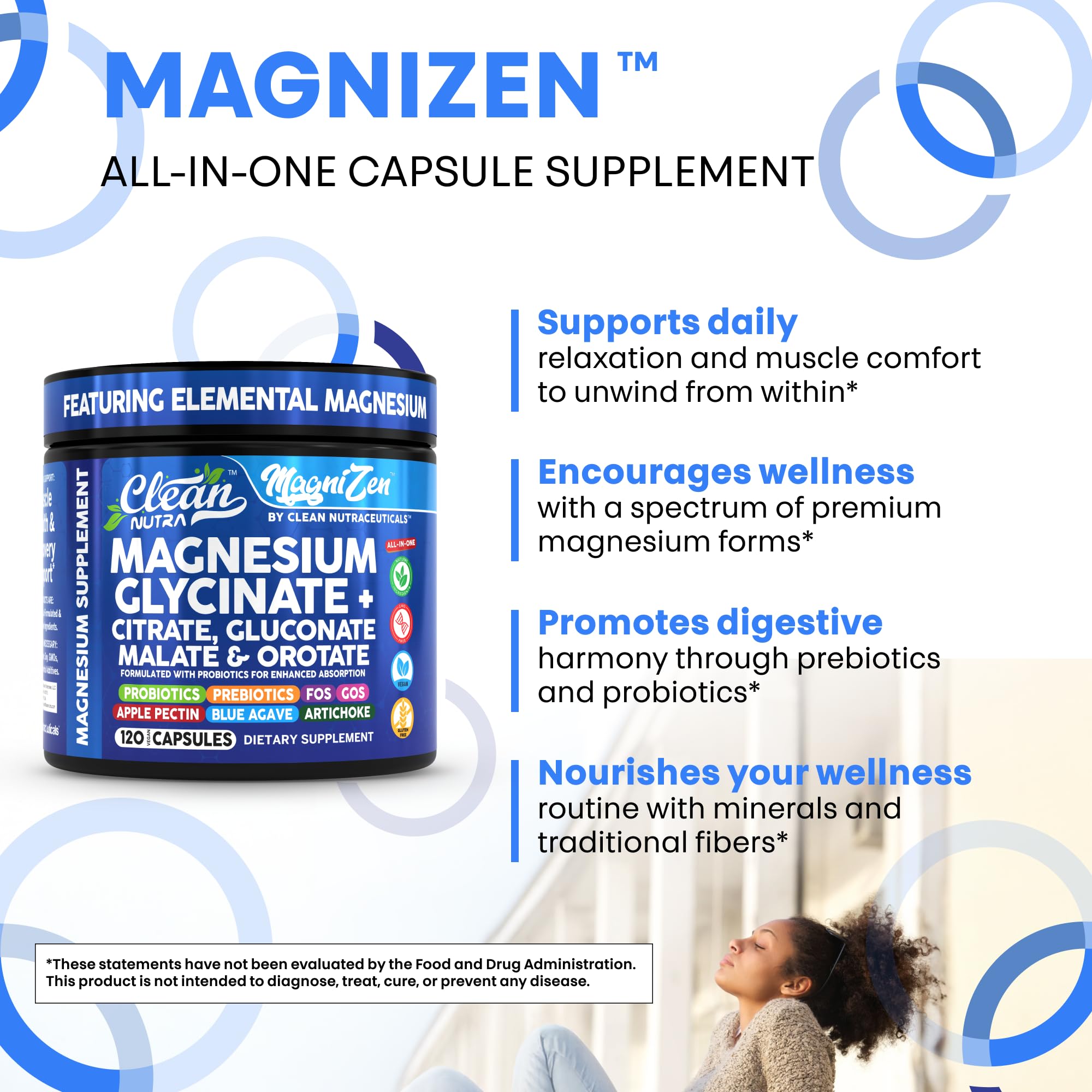 Digestive balance scene showing ease after meals with Clean Nutraceuticals