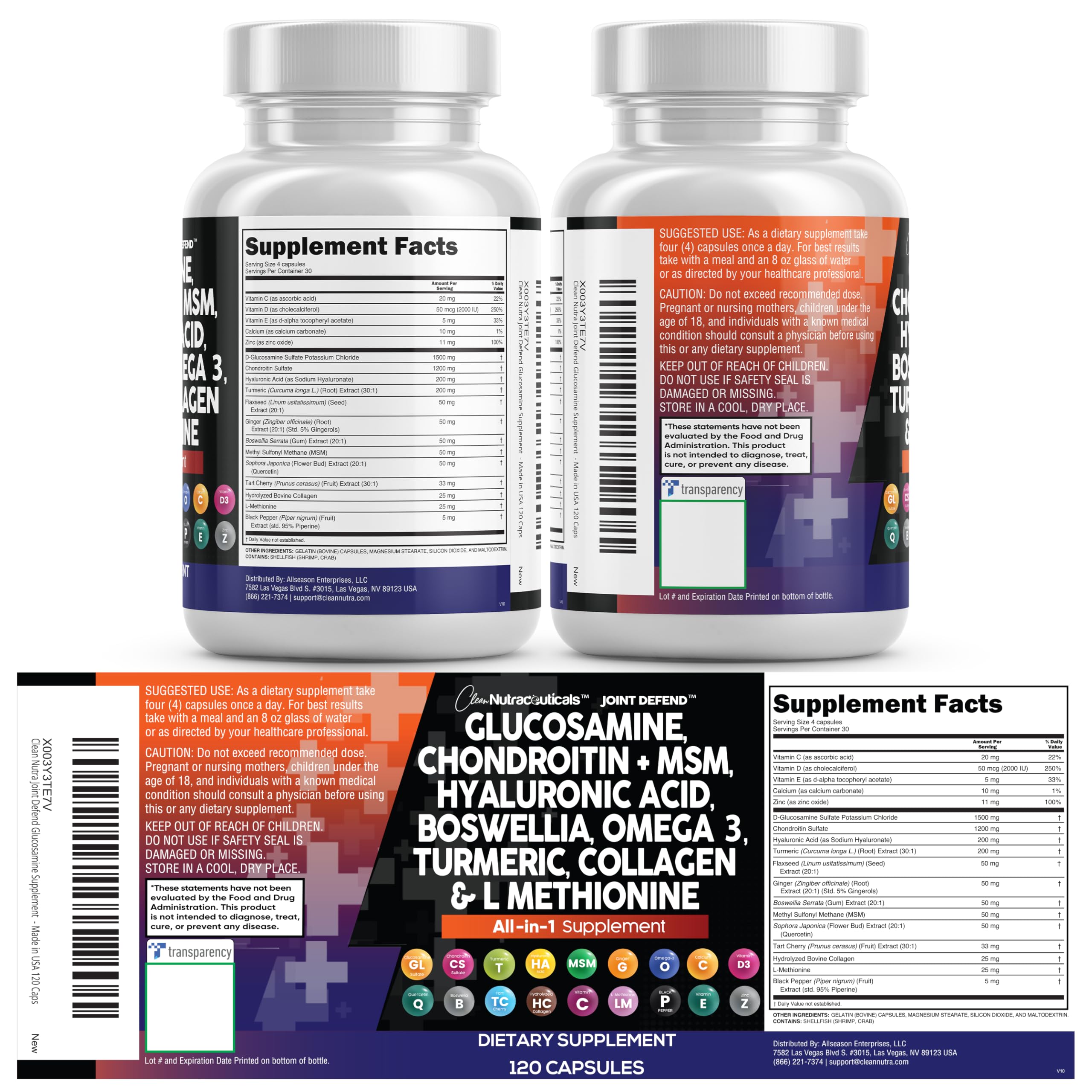 Clean Nutraceuticals easy-to-swallow capsules for convenient daily use.