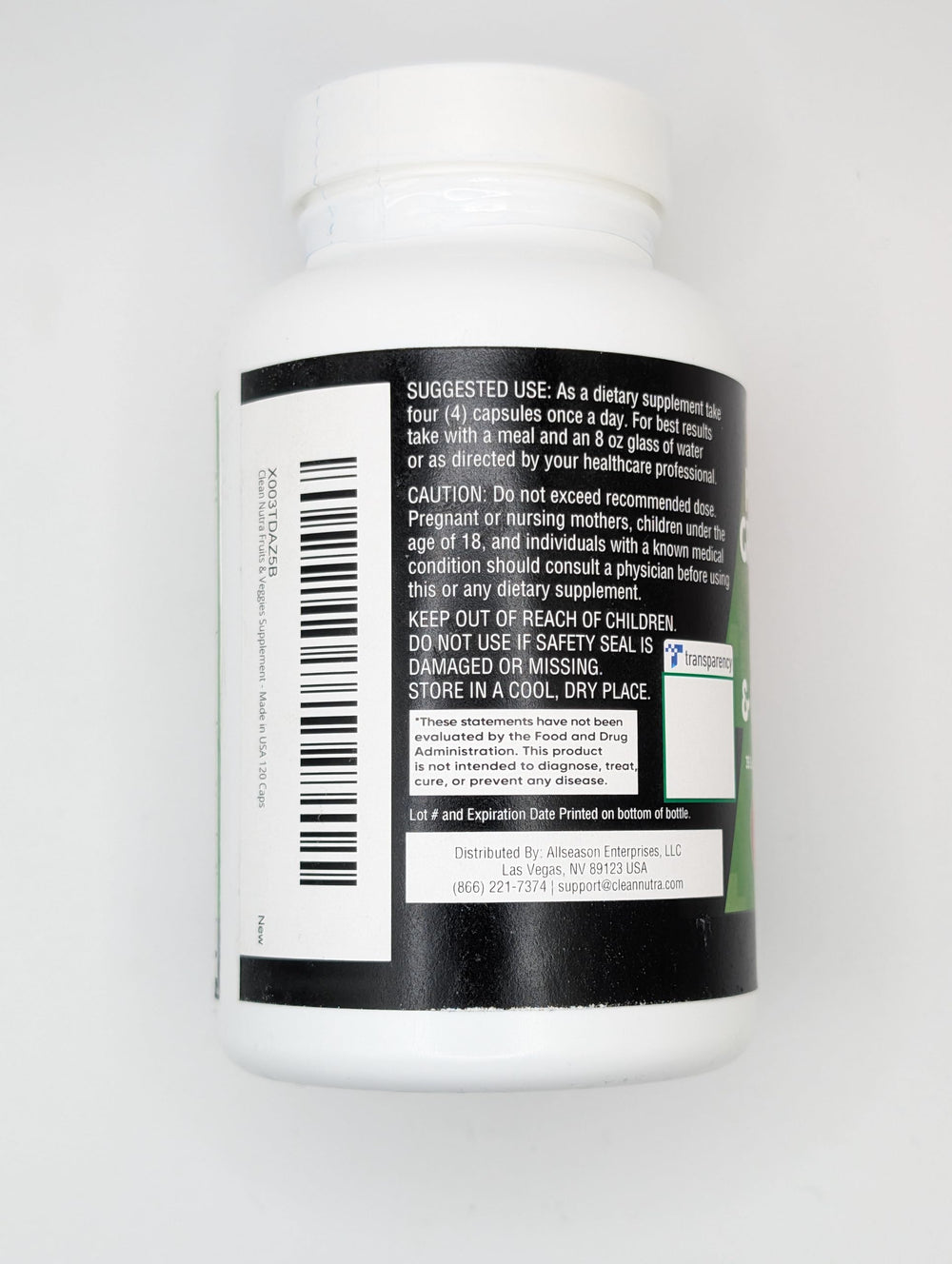 Clean Nutraceuticals Reds & Greens digestive enzymes hint at improved digestion with meals.