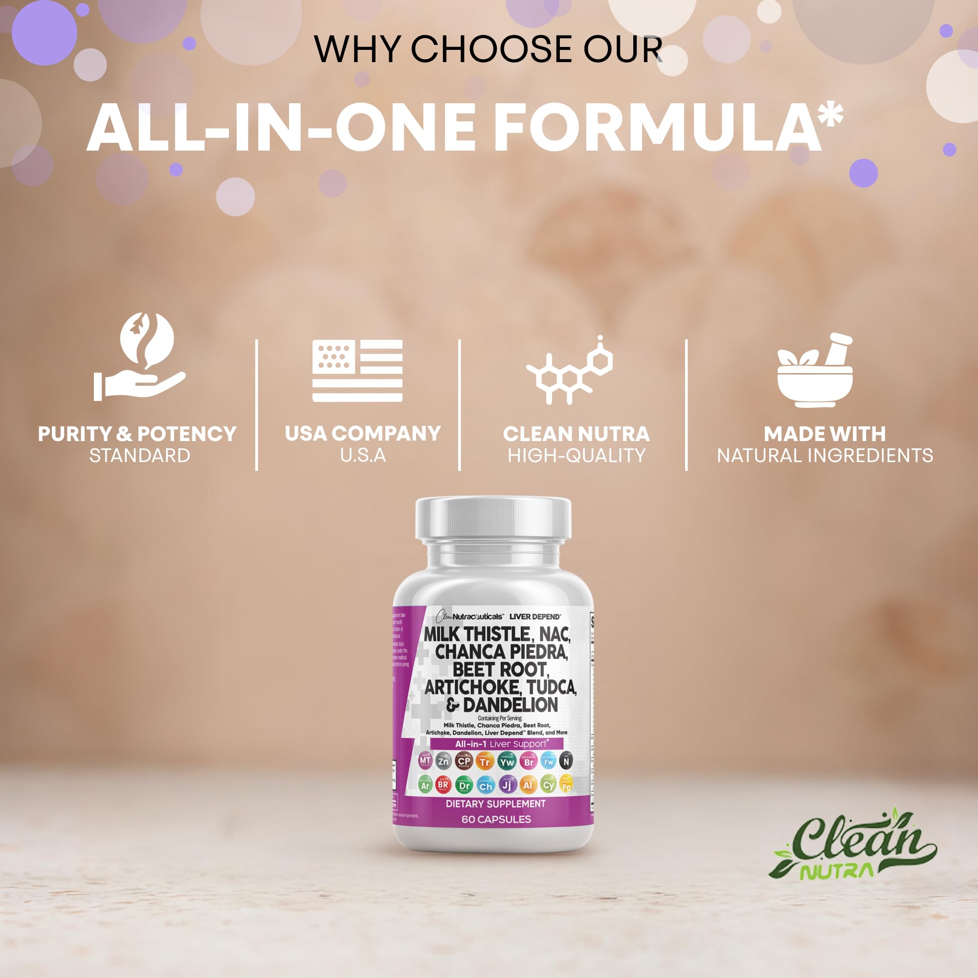 Ginger and choline blend label hints energy and digestion use
