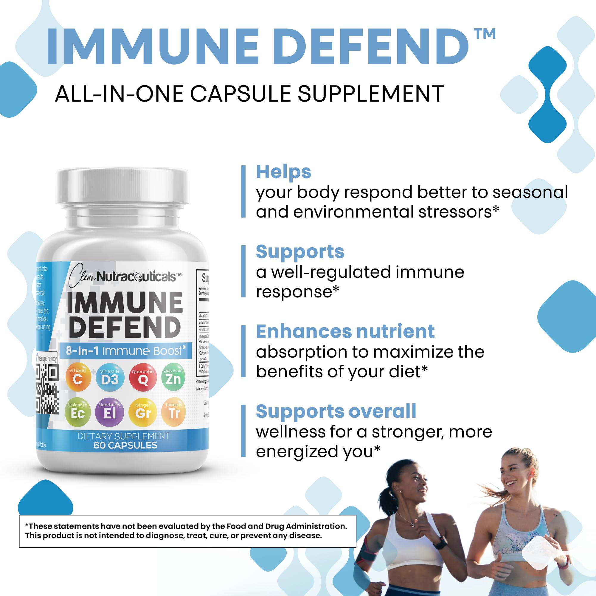 Clean Nutraceuticals Ginger Turmeric blend offers antioxidant defense.
