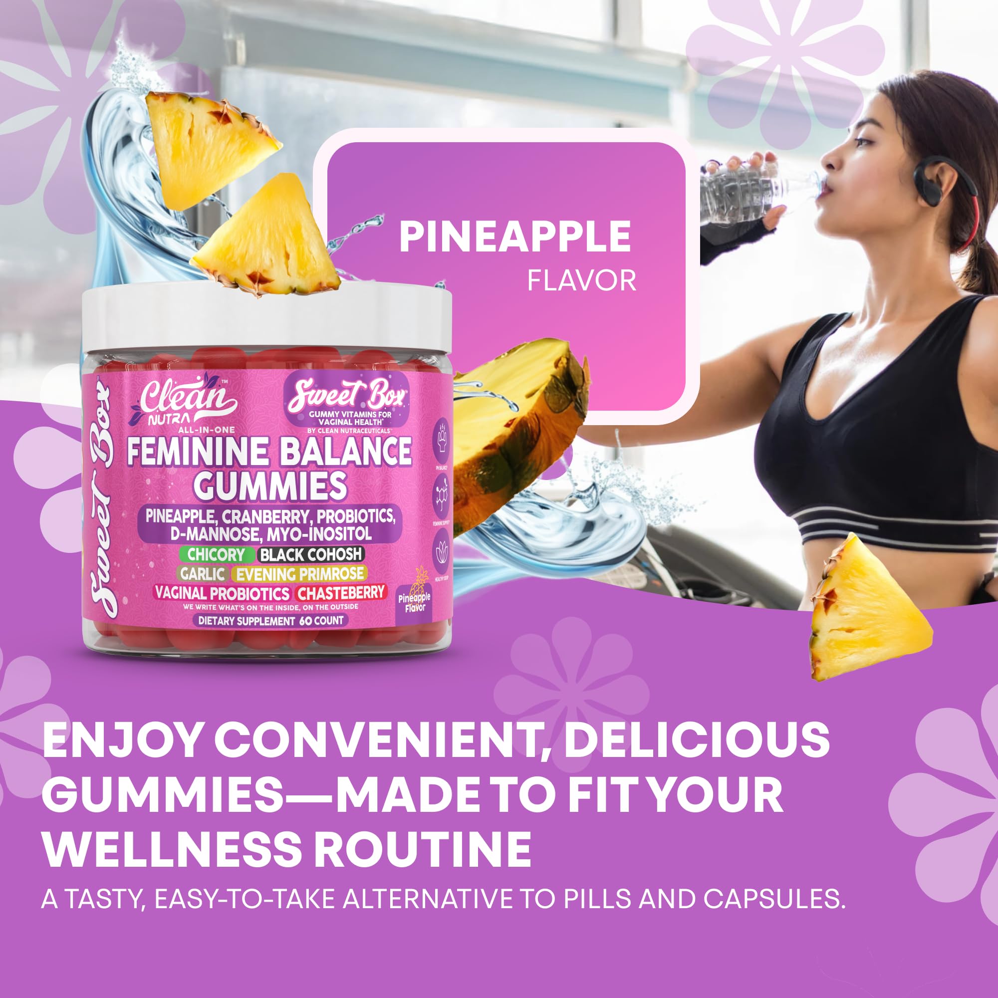 Clean Nutraceuticals gluten-free and non-GMO formula in recyclable bottle