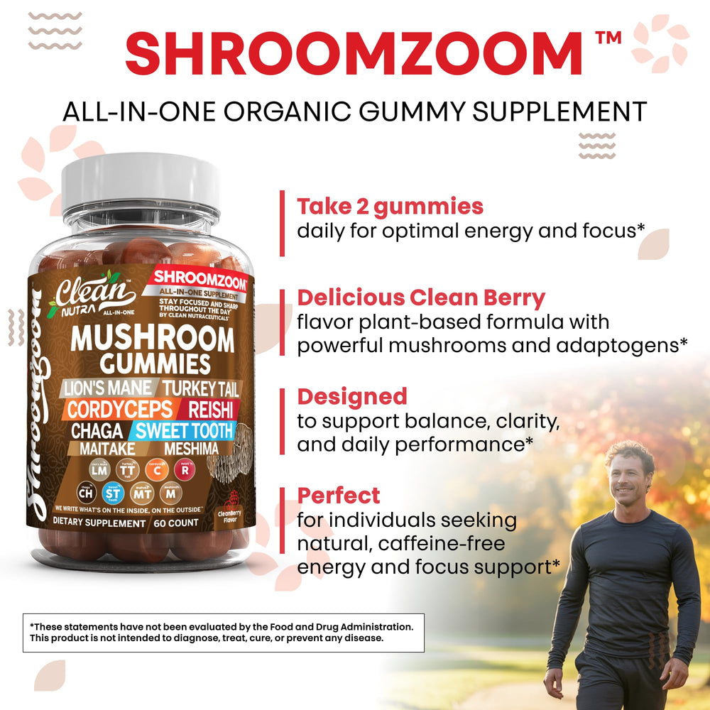 Clean Nutraceuticals gummies plated with fruits suggest tasty daily habit for wellness