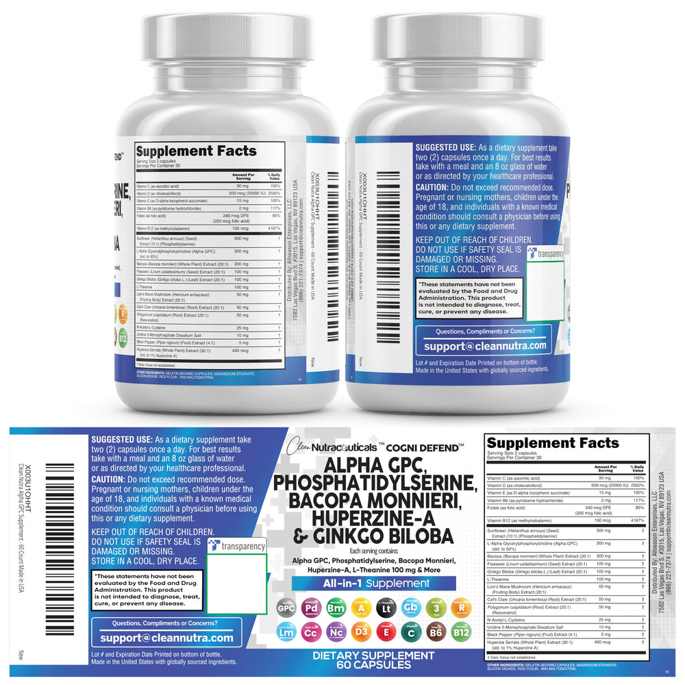 Clean Nutraceuticals ingredients panel view highlighting vetted components.