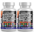 Clean Nutraceuticals Joint Defend – 15-in-1 Glucosamine Chondroitin MSM Turmeric Curcumin, Collagen, Hyaluronic Acid, Omega-3 (120 Count, Pack of 2)