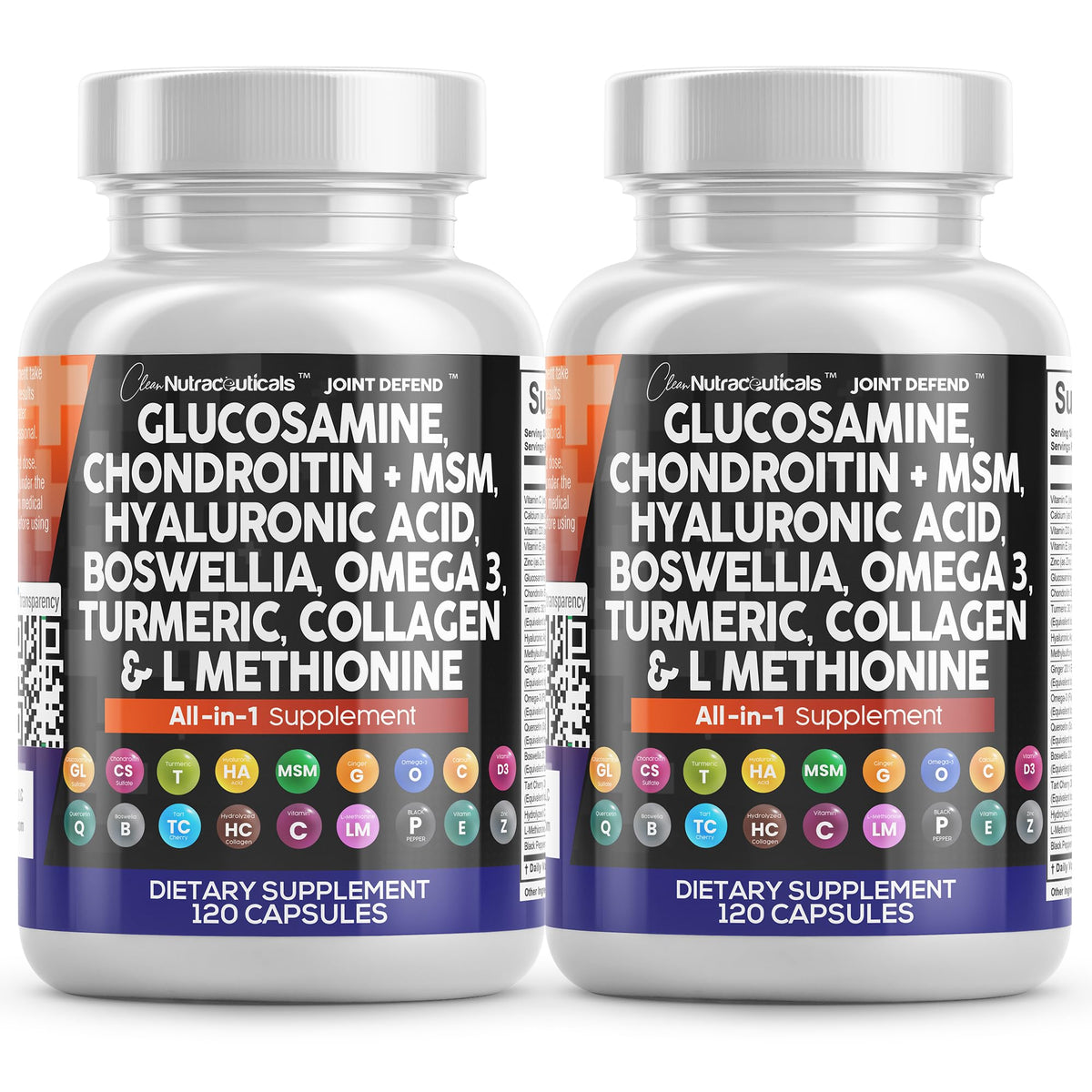 Clean Nutraceuticals Joint Defend bottle with capsules for daily joint support.