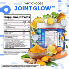 Clean Nutraceuticals Joint Glow Gummy close-up on bottle cap suggesting mobility support