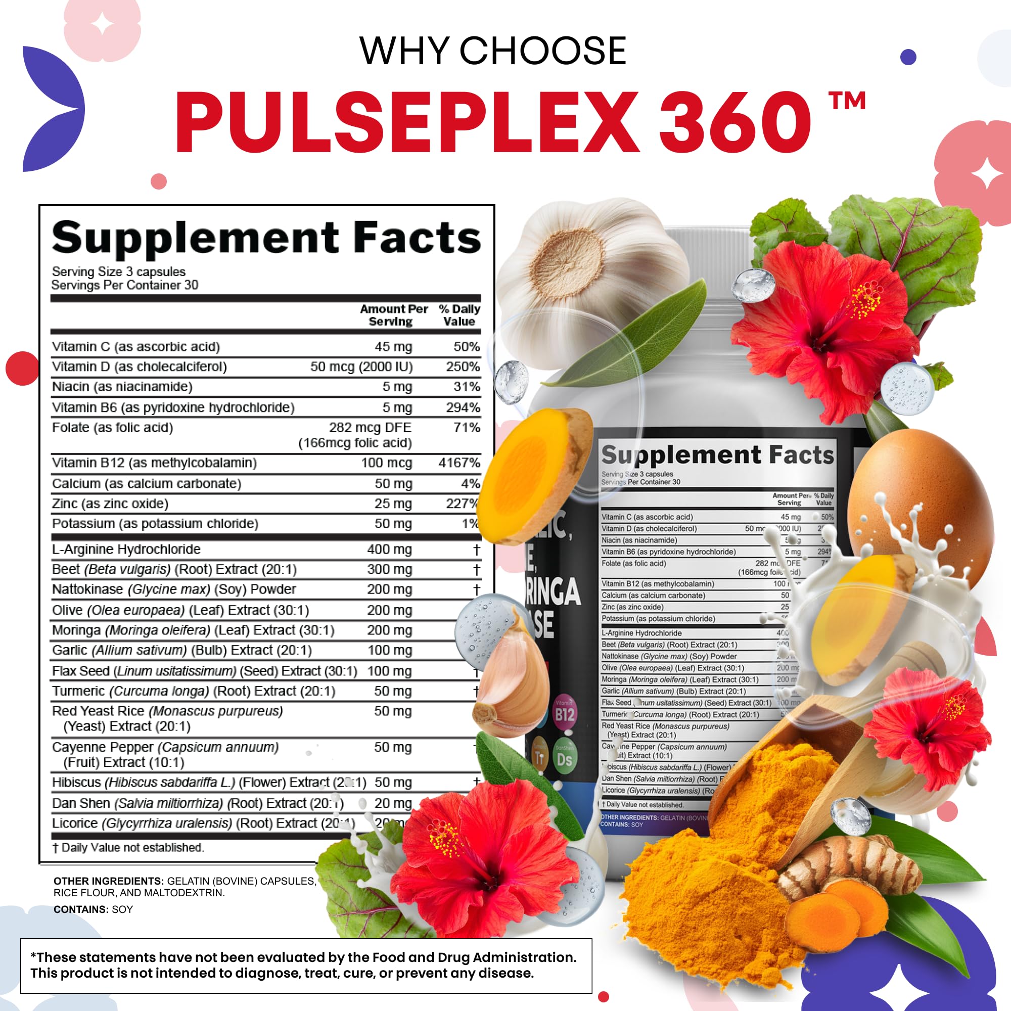 Clean Nutraceuticals L-Arginine-Beetroot capsules for circulation-friendly support.