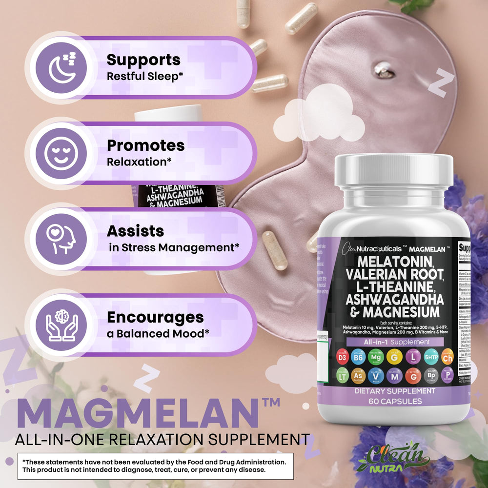 L-Theanine 200 mg capsule from Clean Nutraceuticals for gentle calm.
