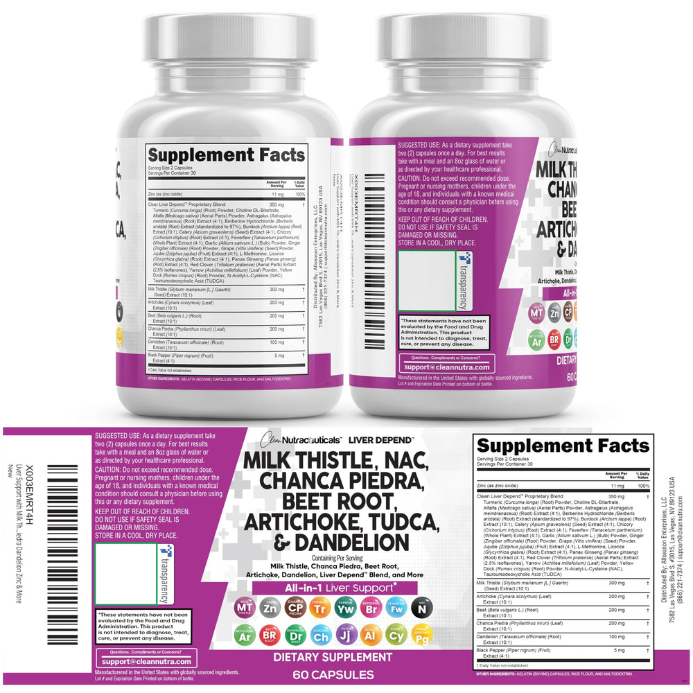 Clean Nutraceuticals 2Pack liver cleanse bottle offering value and convenience.