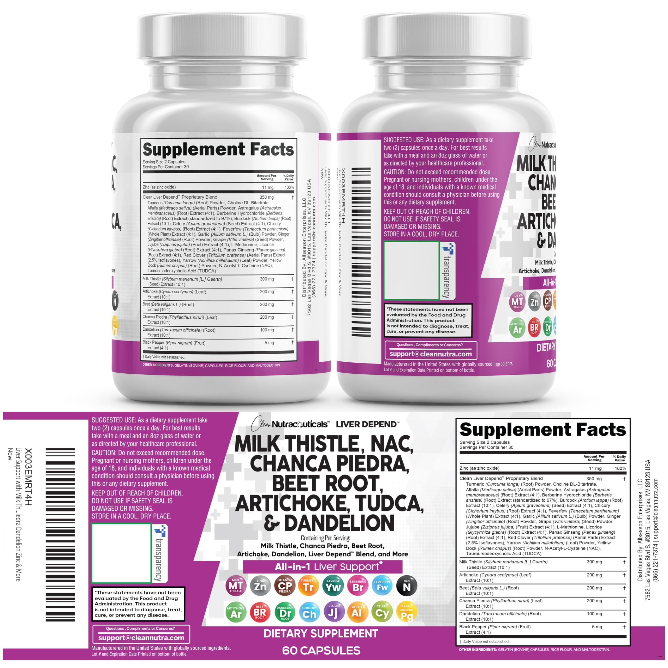 Liver Defend packaging presented as an all-in-one detox solution