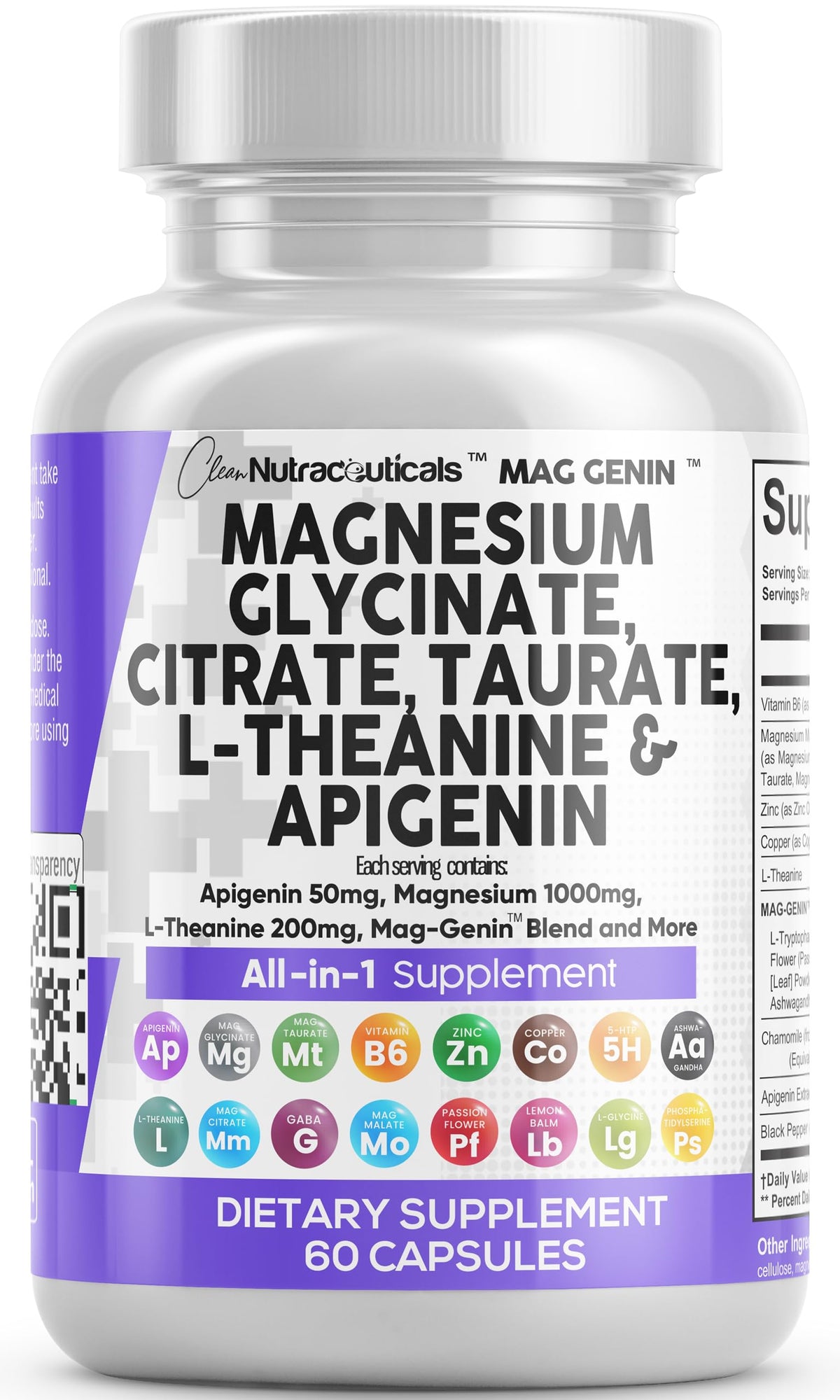 Clean Nutraceuticals Mag Genin bottle pour for daily magnesium routine