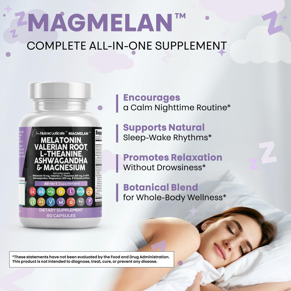 Magnesium complex capsules in Clean Nutraceuticals nighttime formula.