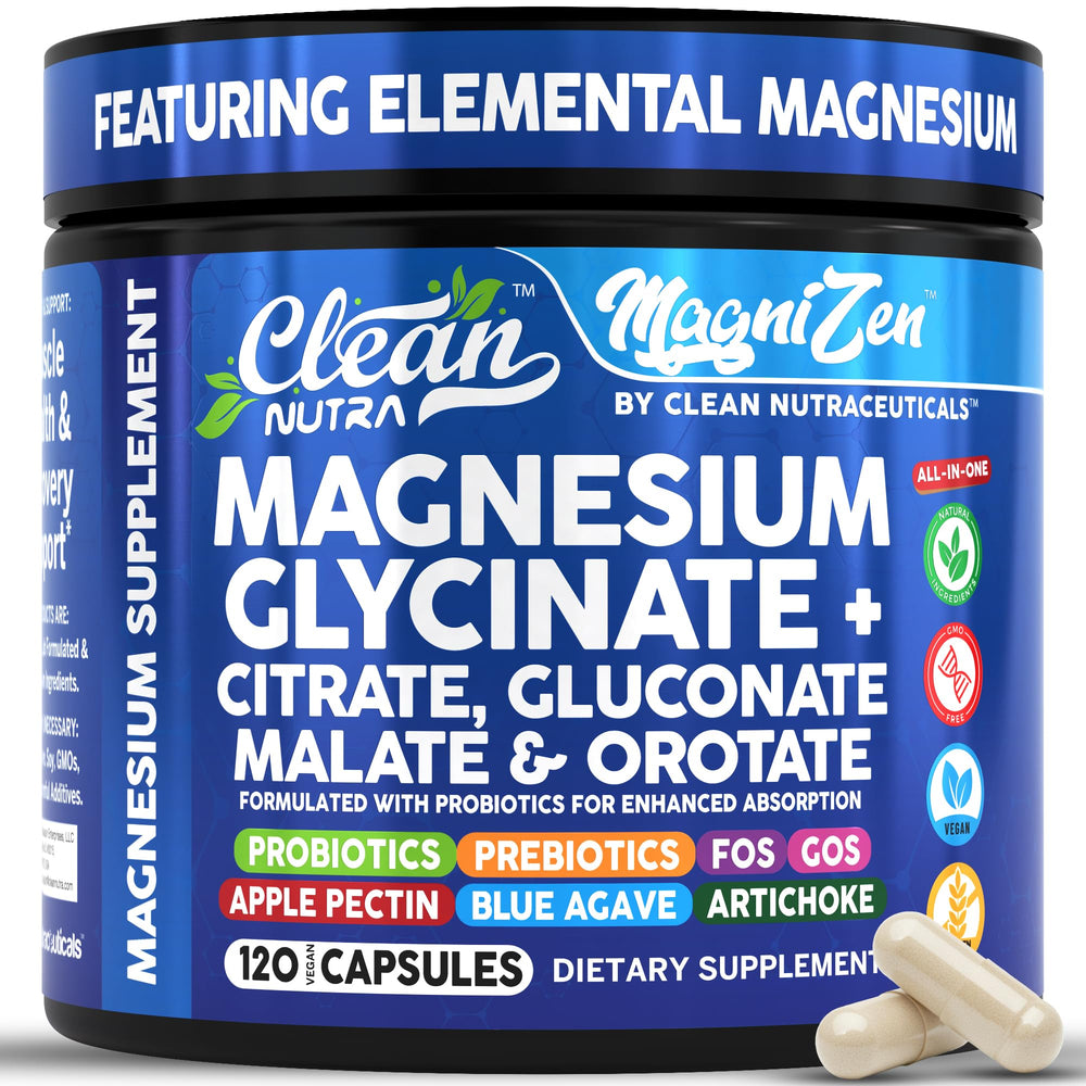 Clean Nutraceuticals magnesium multi-source bottle indicating broad magnesium support