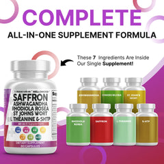 Clean Nutraceuticals Mellomood capsules spilled, suggesting portable daily wellness