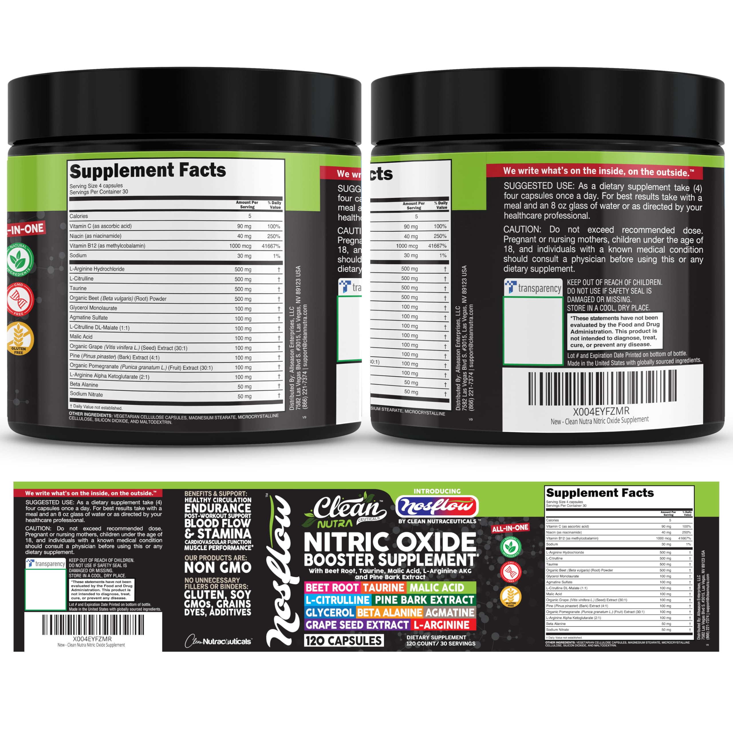 NosFlow bottle packaging showcases on-shelf visibility and convenience.