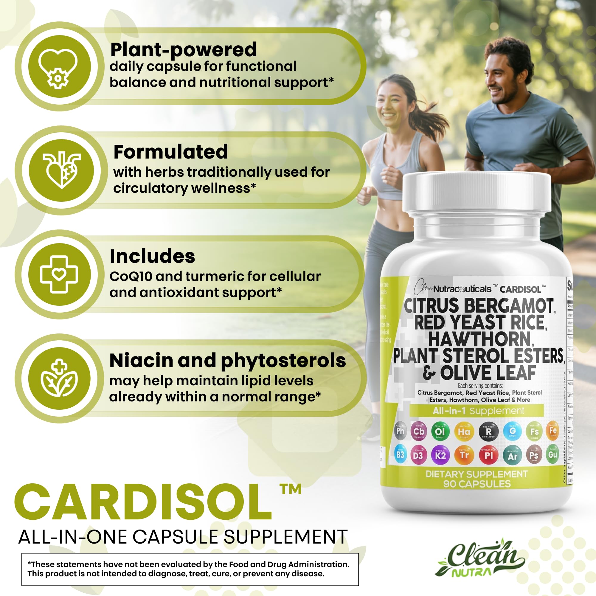 Clean Nutraceuticals Olive Leaf Extract bottle supports daily wellness