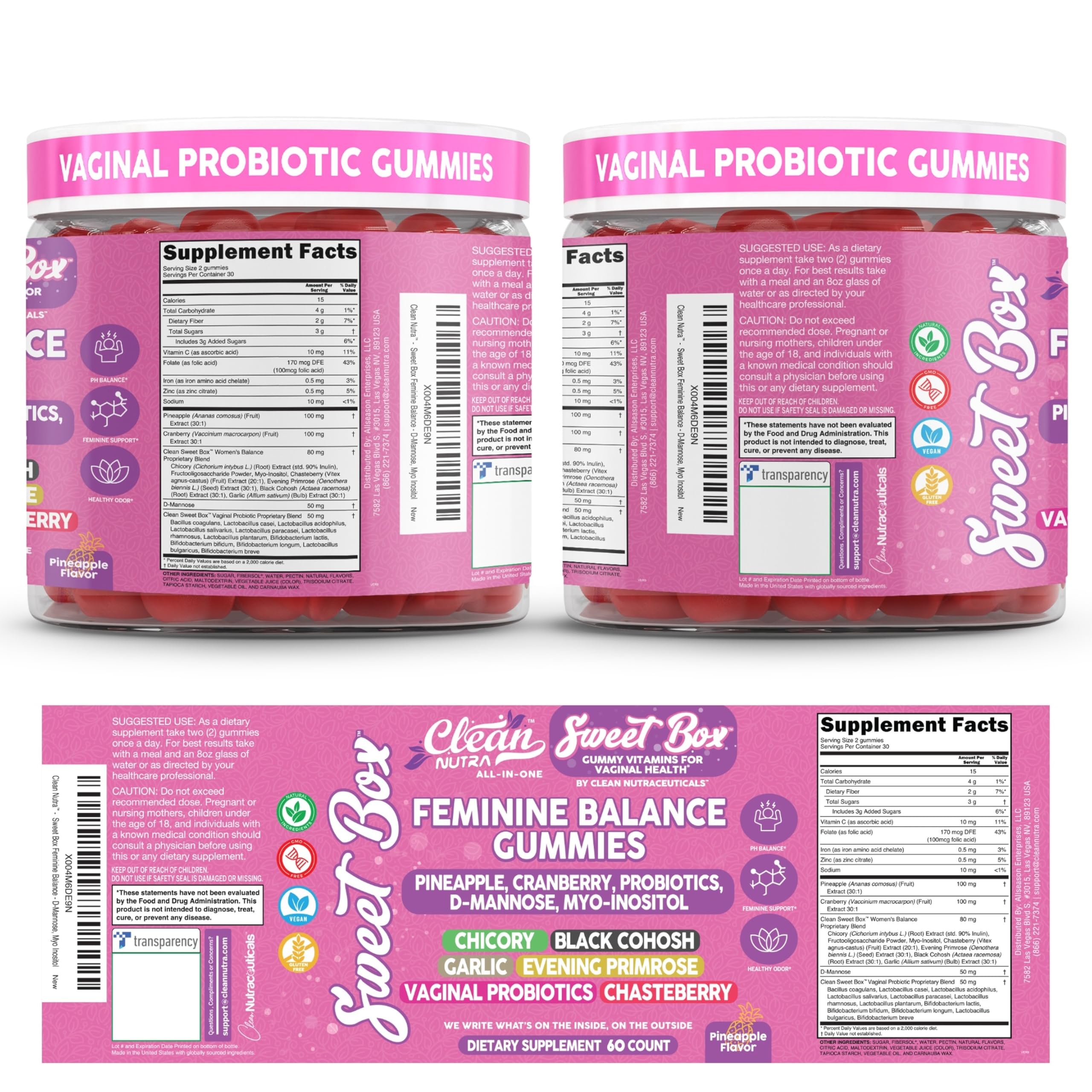Clean Nutraceuticals on-the-go wellness gummies for daily female health
