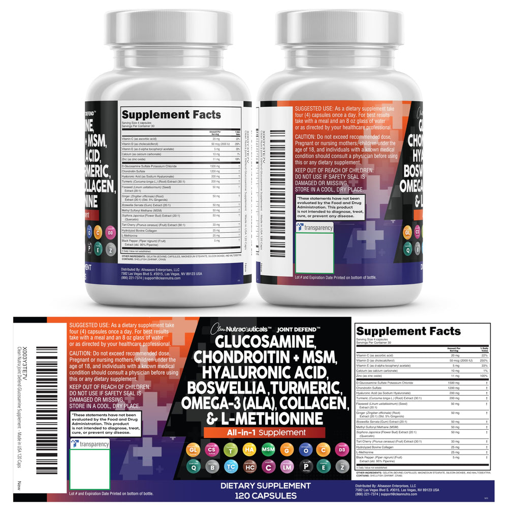 Clean Nutraceuticals 2-pack packaging for cost-effective joint care.