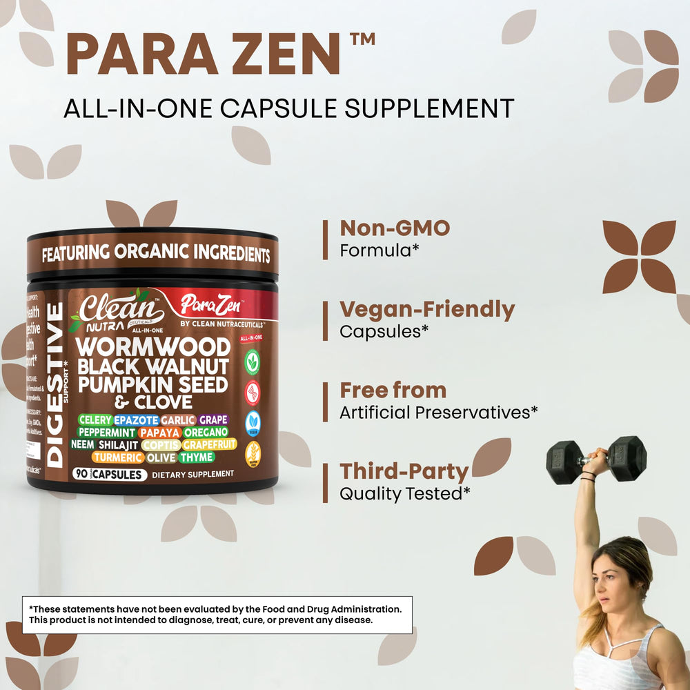 Clean Nutraceuticals papaya seeds capsules with digestive enzymes