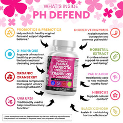 Clean Nutraceuticals PH Defend bottle for feminine health support.