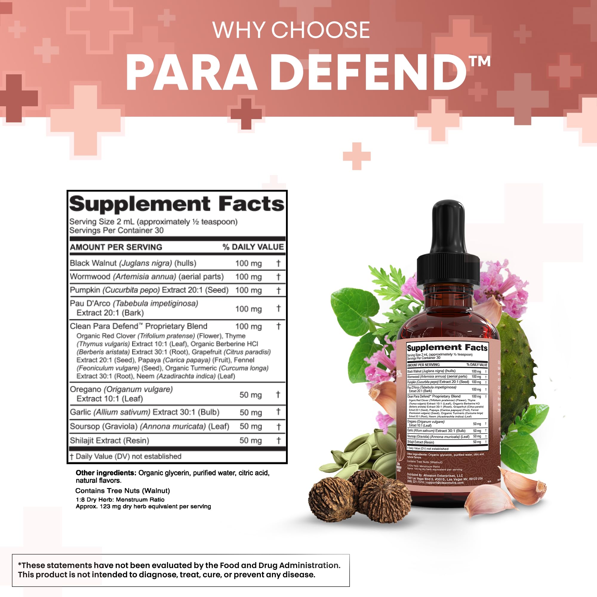 Clean Nutraceuticals Pumpkin Seed Drops bottle offers daily mineral intake support.