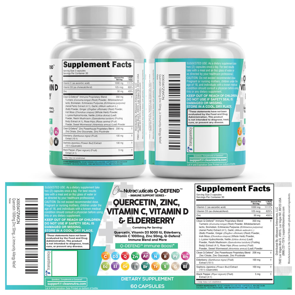 Clean Nutraceuticals bottle shown beside fruits to imply everyday lung immune support