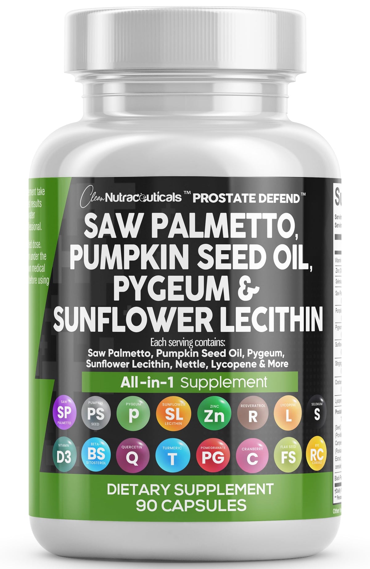 Clean Nutraceuticals saw palmetto capsules for daily prostate support