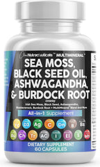 Clean Nutraceuticals Sea Moss bottle closeup for daily mineral support