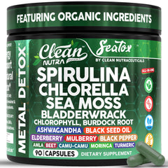 Clean Nutraceuticals Sea Tox bottle front promotes natural cleansing and daily balance.