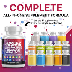 Clean Nutraceuticals serrapeptase capsules close-up showing high potency for everyday health support.