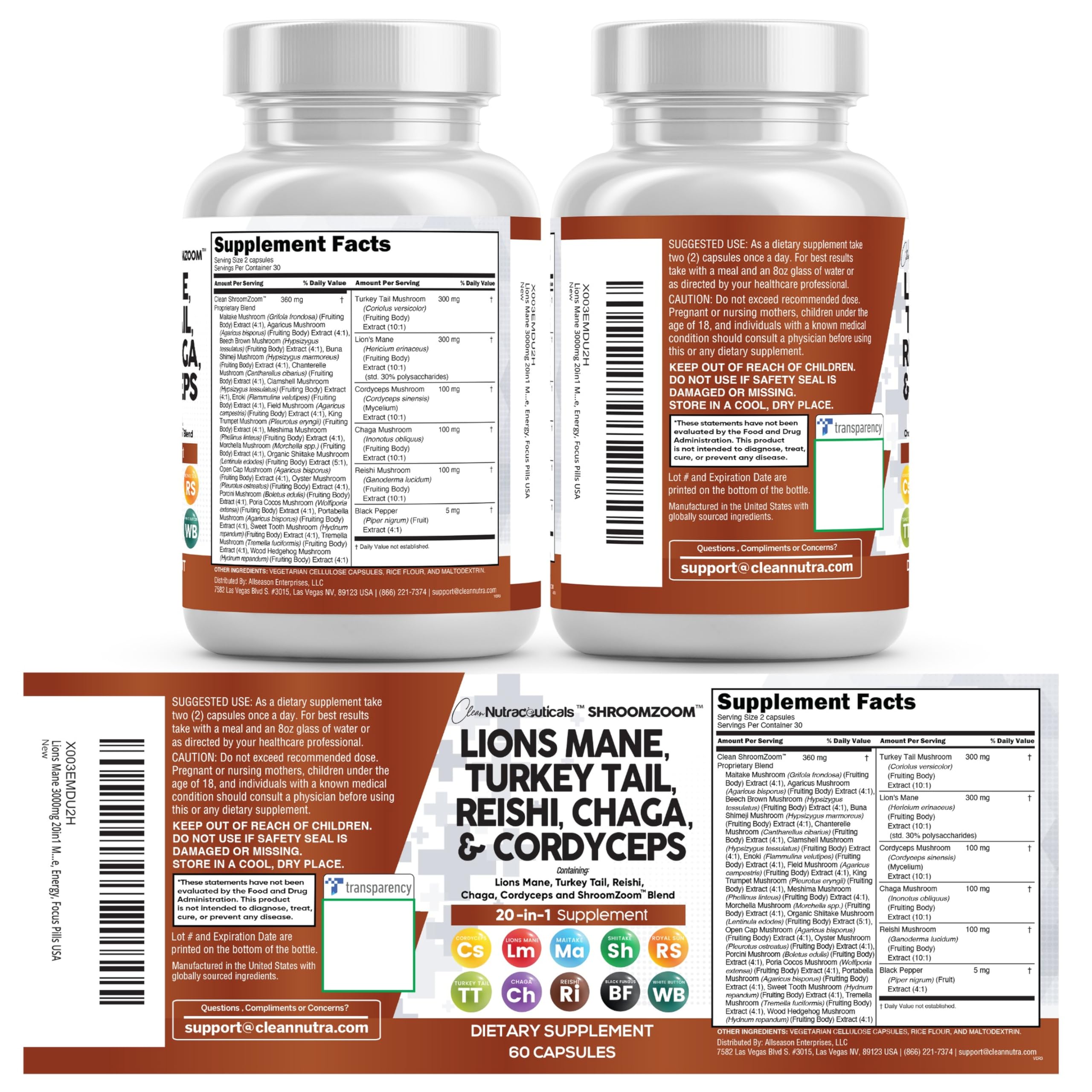 Bottle beside glass suggests convenient everyday nourishment from Clean Nutraceuticals.