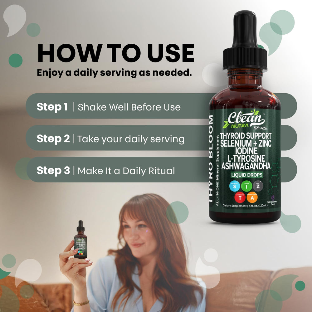 Clean Nutraceuticals Thyro Bloom travel friendly packaging for on the go