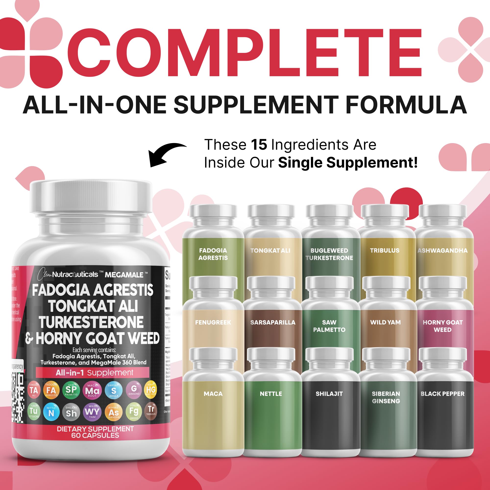 Clean Nutraceuticals tongkat ali capsules for energy and focus in daily routine