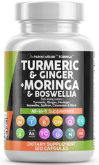 Clean Nutraceuticals Turmeric Moringa bottle for daily wellness.