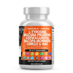 Clean Nutraceuticals Tyrosine Mucuna bottle for sharper focus and mood support.