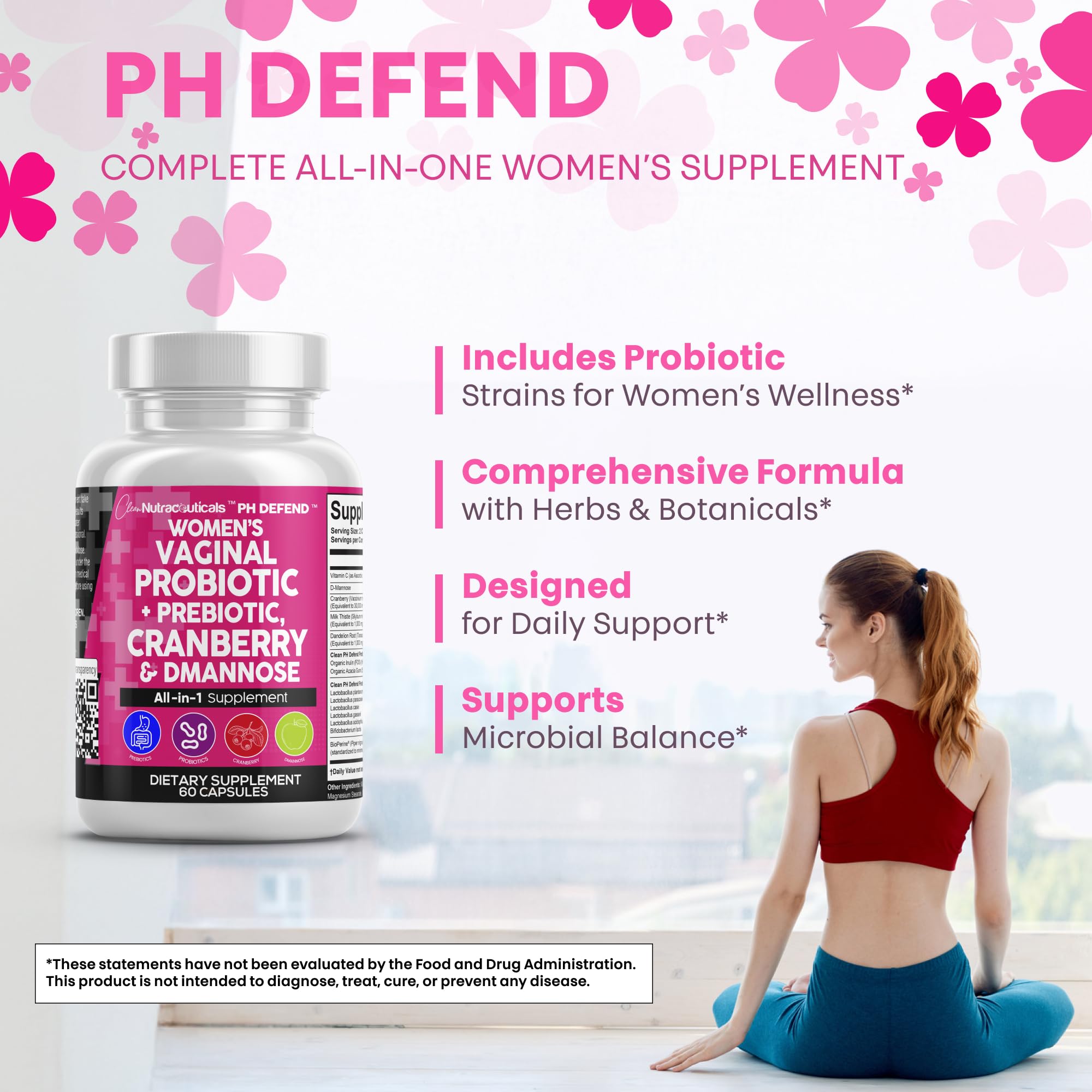 Clean Nutraceuticals urinary tract support with D-Mannose.
