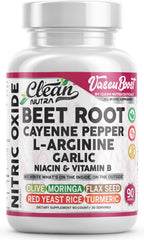 Clean Nutraceuticals Vascu Boost beet root capsules enhancing vascular flow and daily energy.