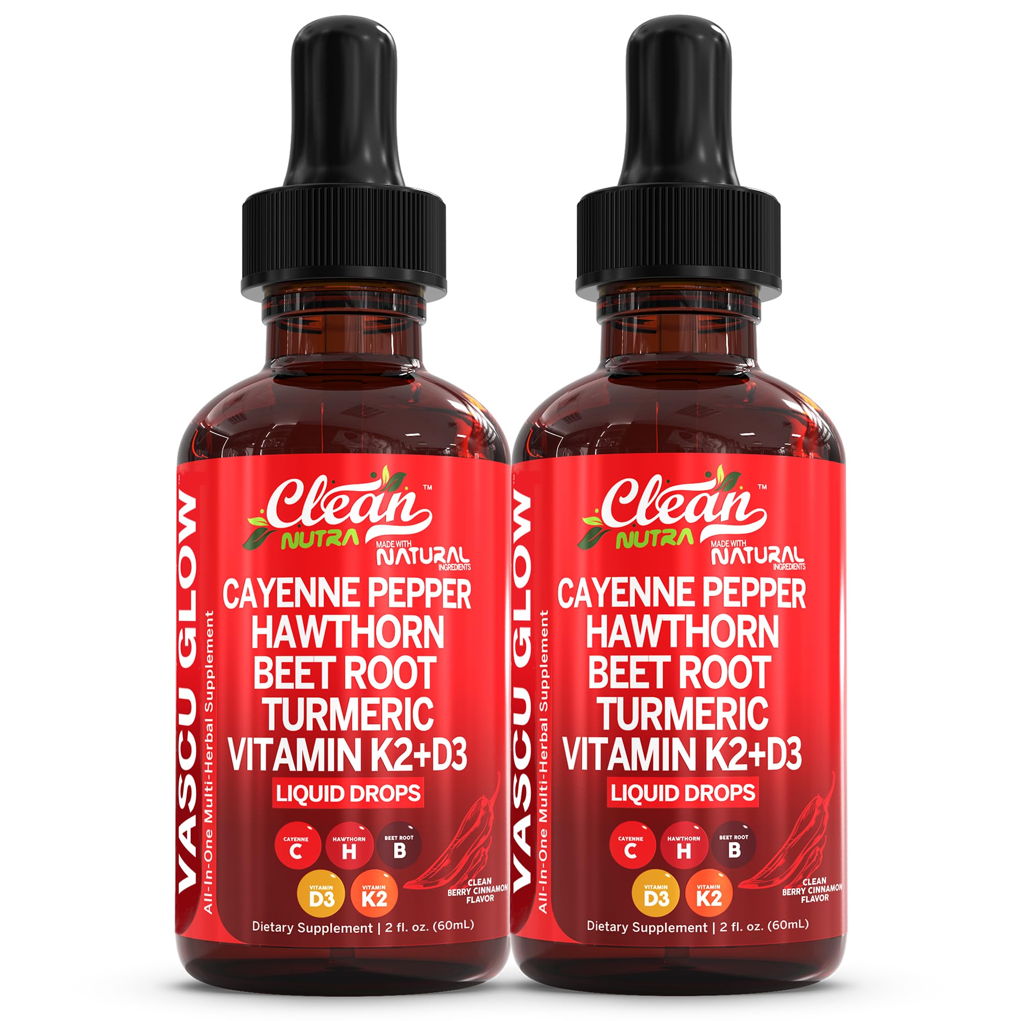 Clean Nutraceuticals Vascu Glow Cayenne Drops for daily wellness rituals