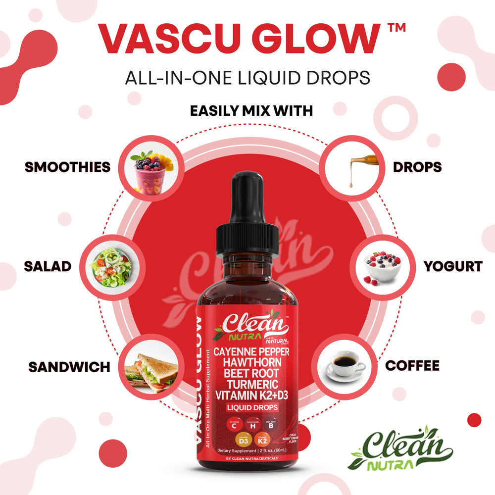 Clean Nutraceuticals Vascu Glow Turmeric Curcumin with golden spice notes