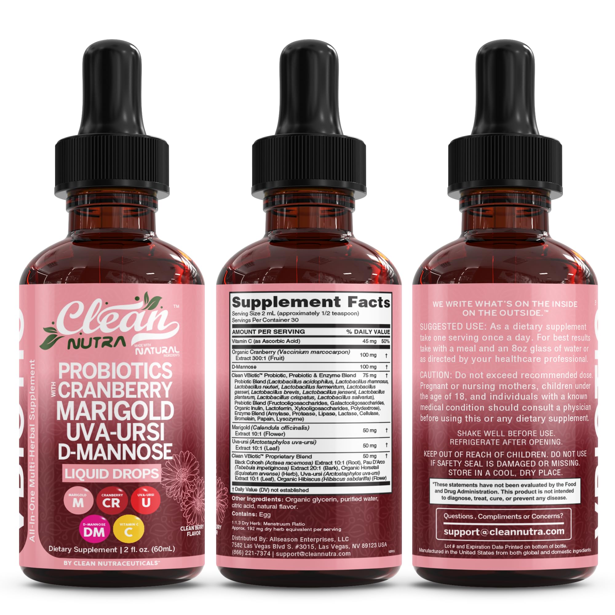 All-in-one probiotic supplement for daily vaginal and urinary support with VBiotic.