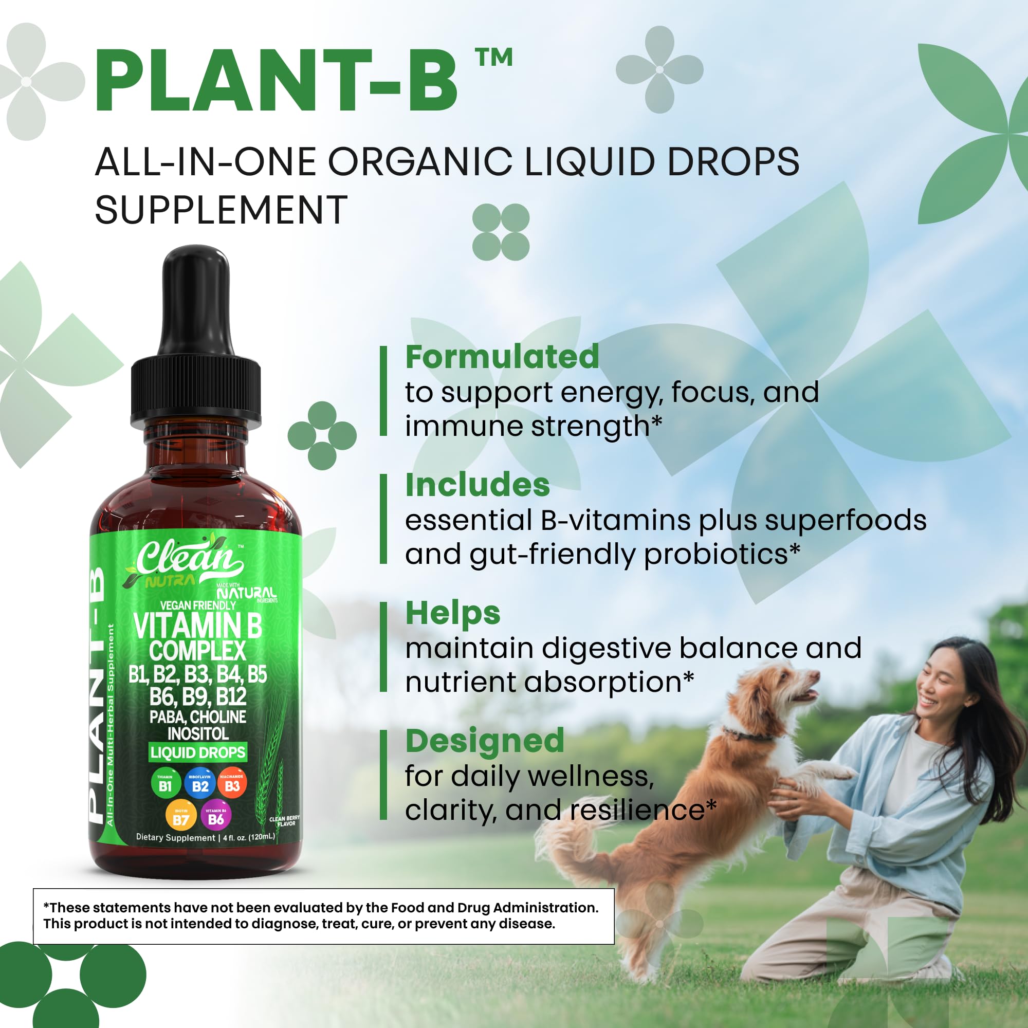 Clean Nutraceuticals Vitamin B Complex on the kitchen counter fits daily routine.