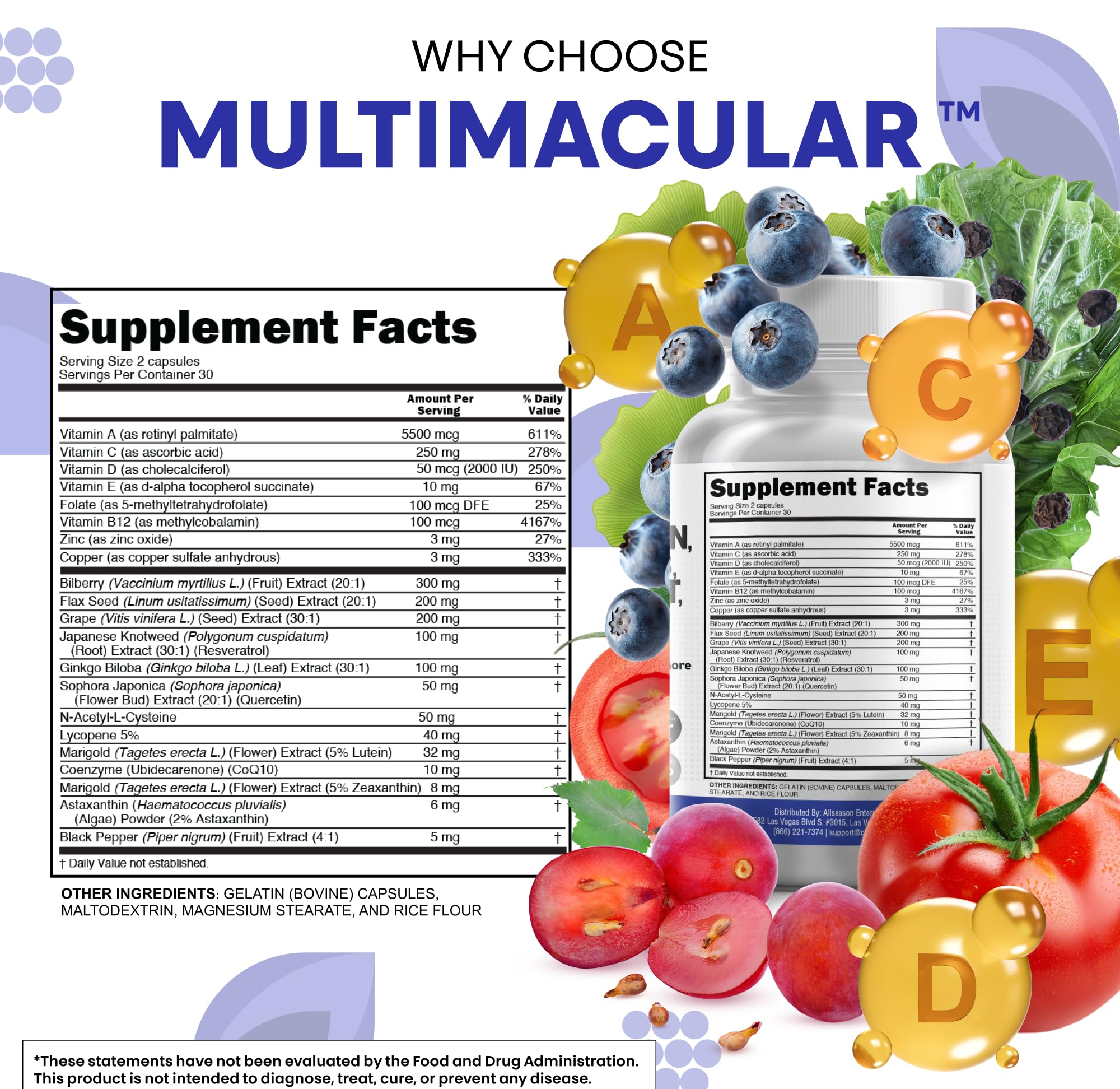 Clean Nutraceuticals Zeaxanthin Lutein capsule highlight for eye health