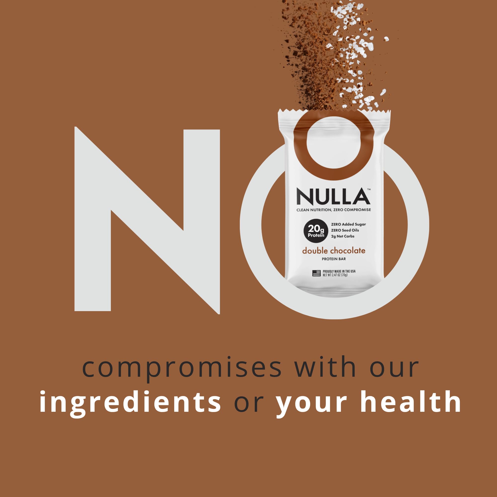 CleanForm Nulla Bar 12g fiber supports fullness and digestive balance.