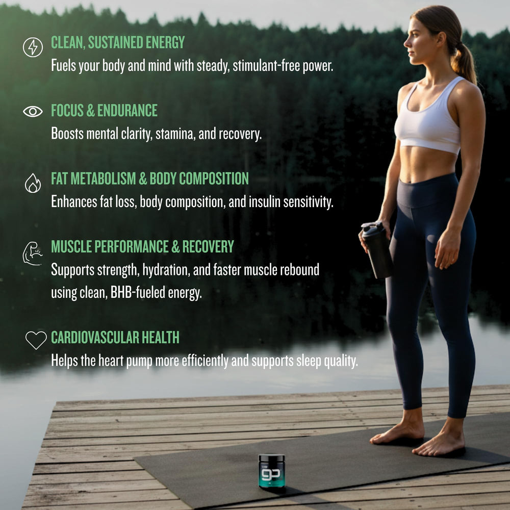 CleanForm Nutrition goBHB performance endurance shot conveys sustained energy without jitters
