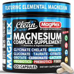 Clean Nutra 8in1 magnesium bottle cap image for easy daily dosing