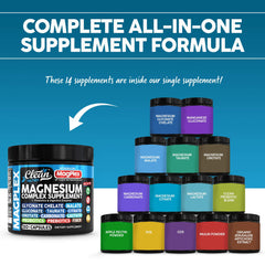 Clean Nutra 8in1 magnesium capsules closeup for relaxation-friendly wellness support