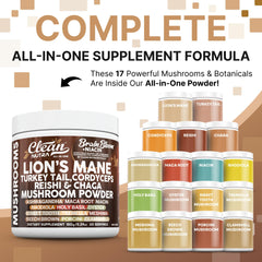 Clean Nutraceuticals Brain Bloom blend scoop for quick concentration rituals.
