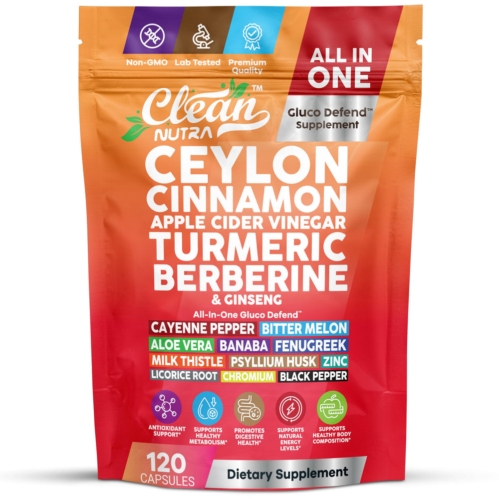 Clean Nutra Ceylon Cinnamon bottle pour for potential metabolic support